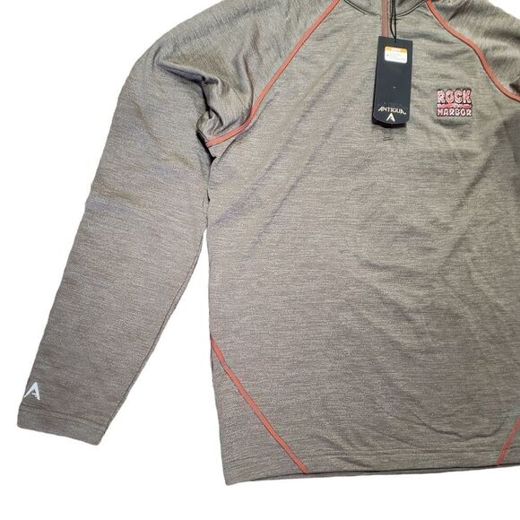 NWT Antigua Men’s Vista Rock Harbor Graphic Half Zip Up Long Sleeve MEDIUM - Picture 6 of 12